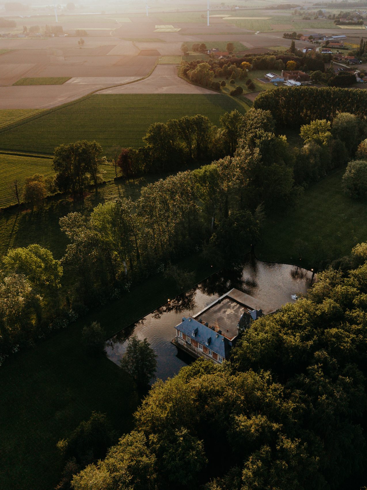Le Château du Biez vu du ciel