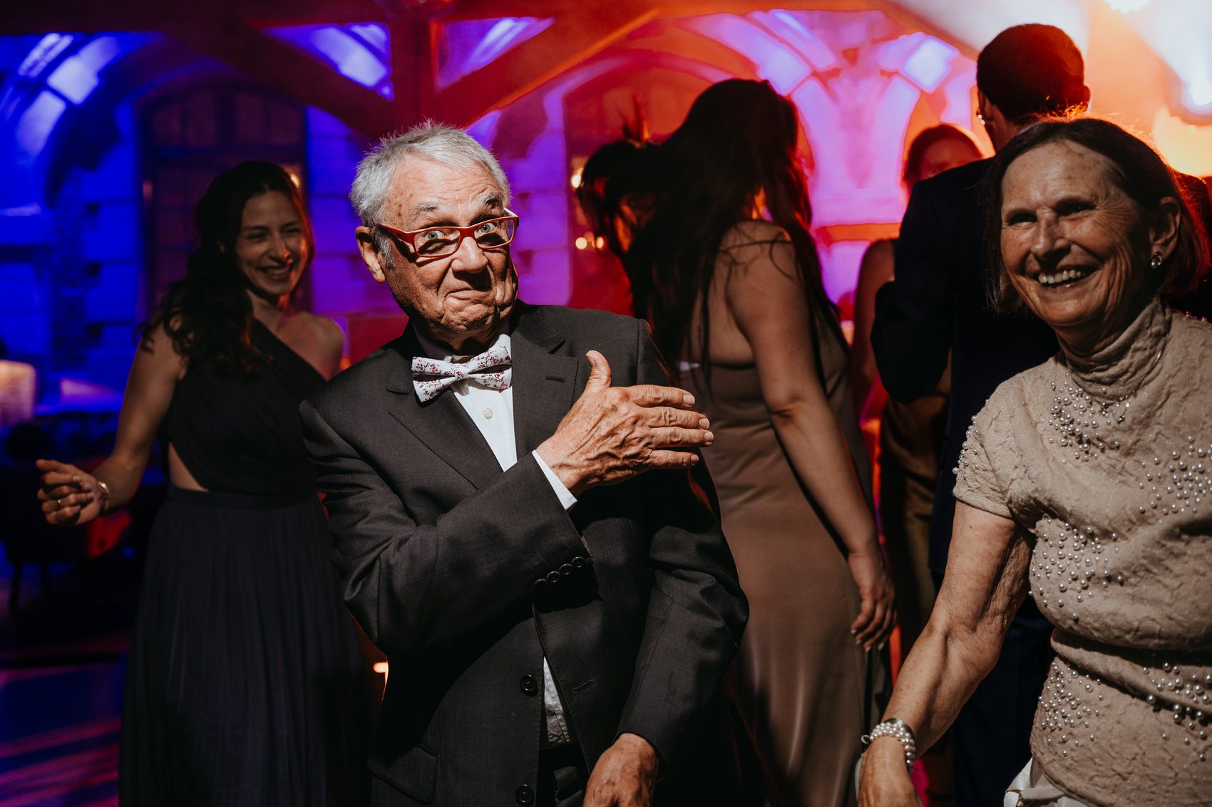 Les grands-parents sur la piste